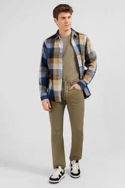 Discount Pantalon Droit Beige Homme Pantalons