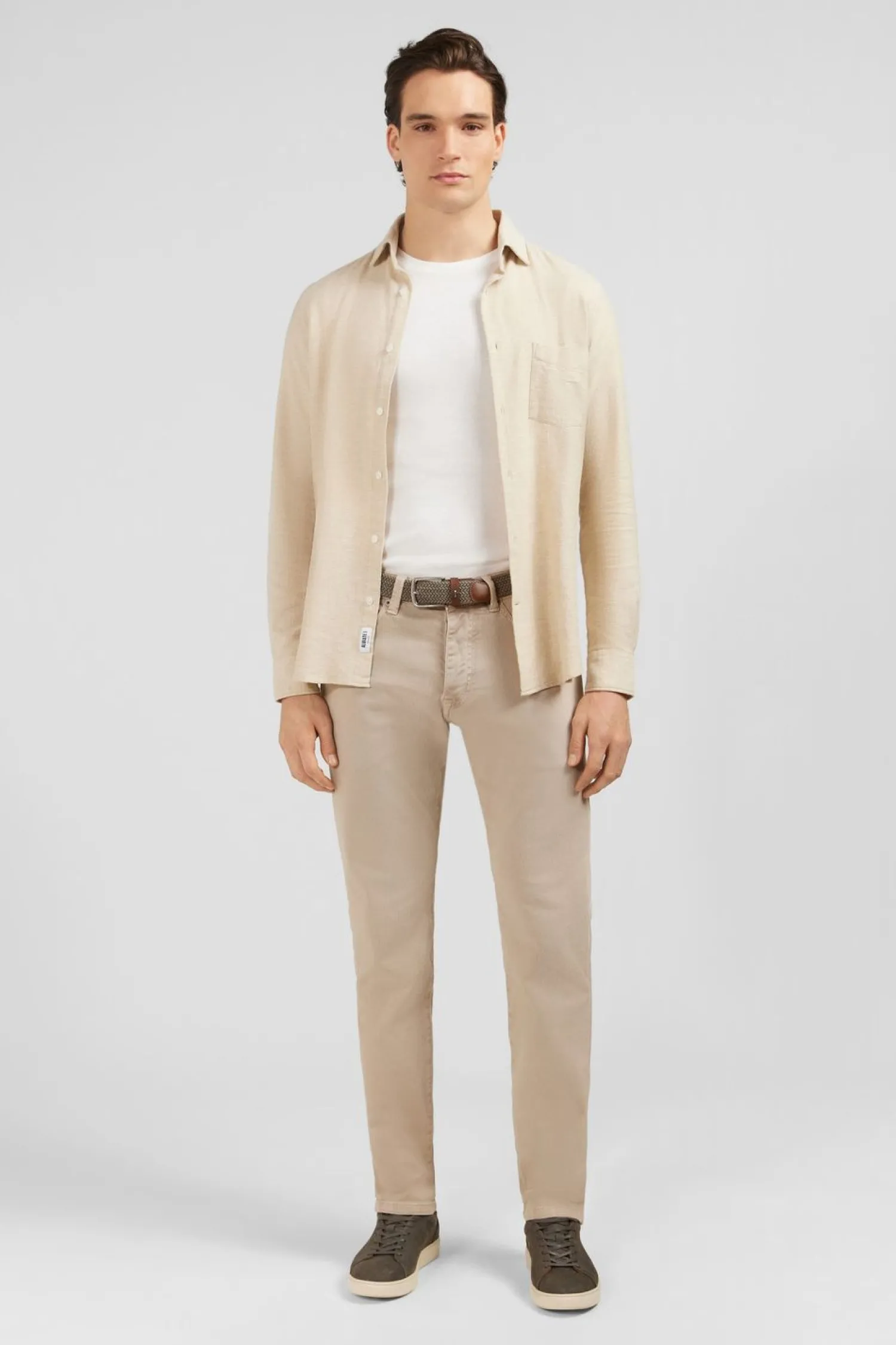 Clearance Pantalon Droit Beige Homme Pantalons
