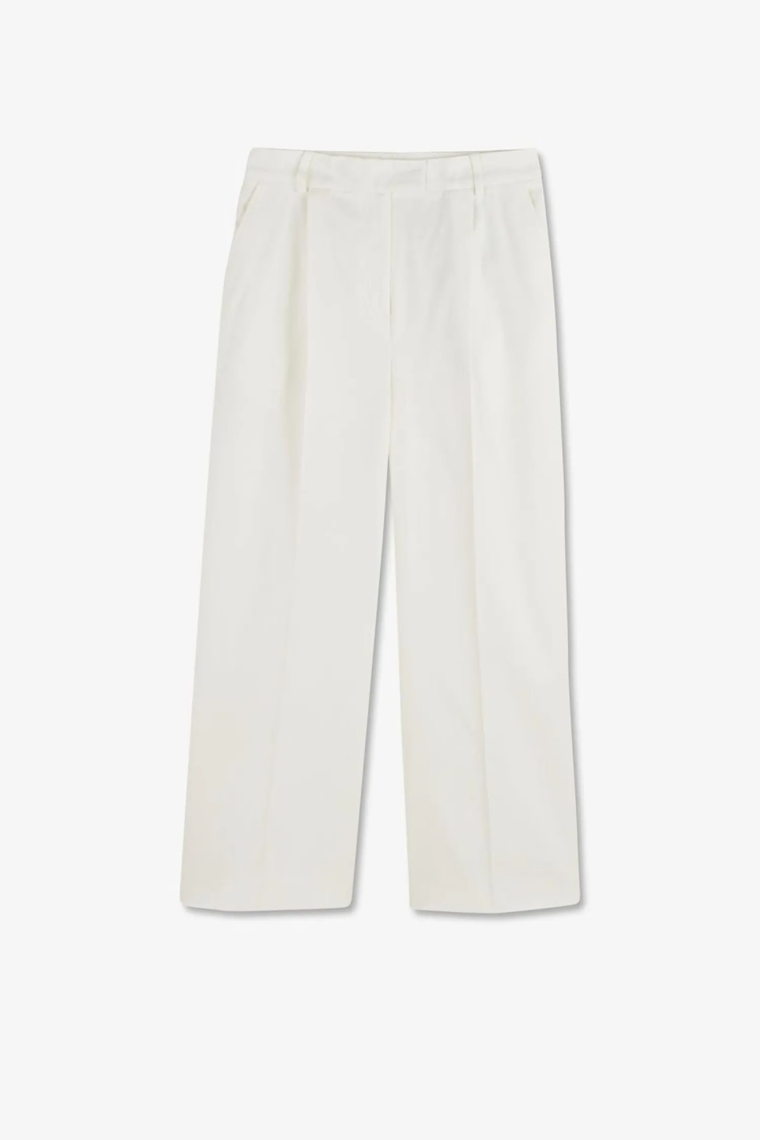 Pantaon Ecru A Jabe arge Coupe Cofort Femme Pantalons Et Shorts