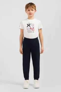 Online Pantalon Jogging Marine En Molleton Coton Enfant Enfant