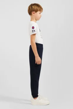 Online Pantalon Jogging Marine En Molleton Coton Enfant Enfant