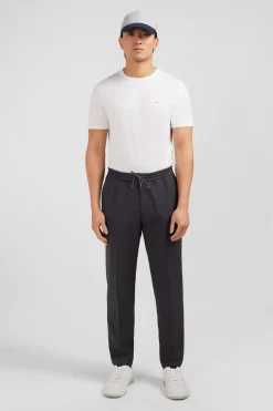 Online Pantalon Taille Elastiquee Gris Homme Pantalons