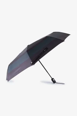 New Parapluie Bleu Marine Pliant A Rayures Homme Parapluies