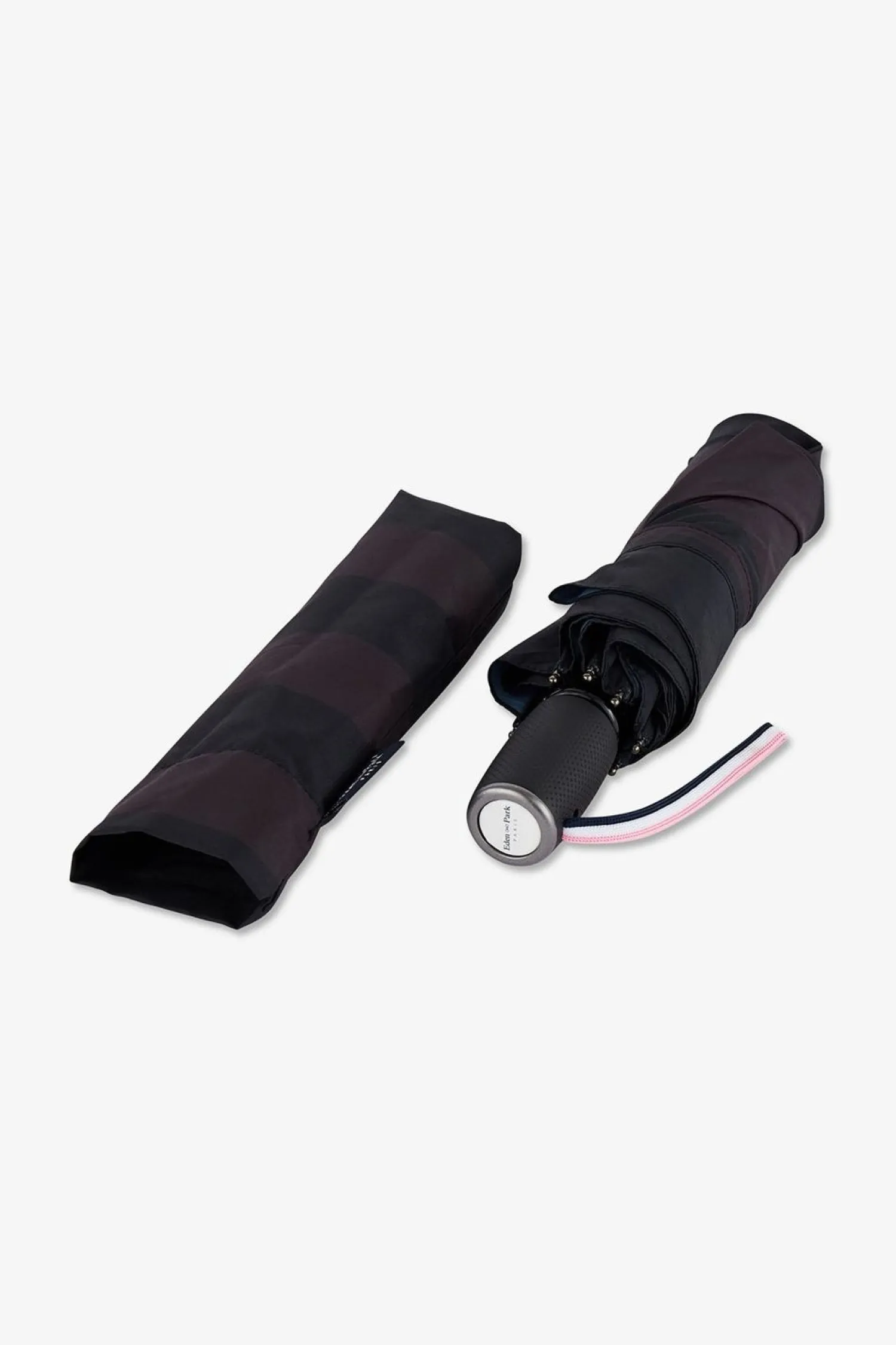Sale Parapluie Noir Pliant A Rayures Homme Parapluies