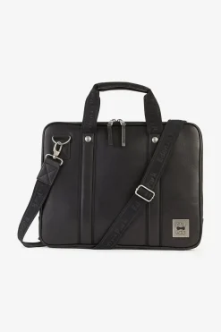 Outlet Pochette D'Ordinateur Noire Homme Sacoches