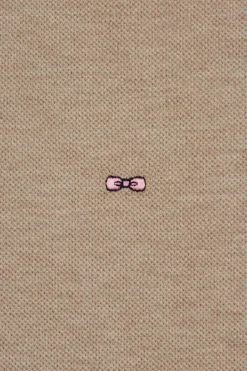 Outlet Poo Beige A anche Courte Homme Polos