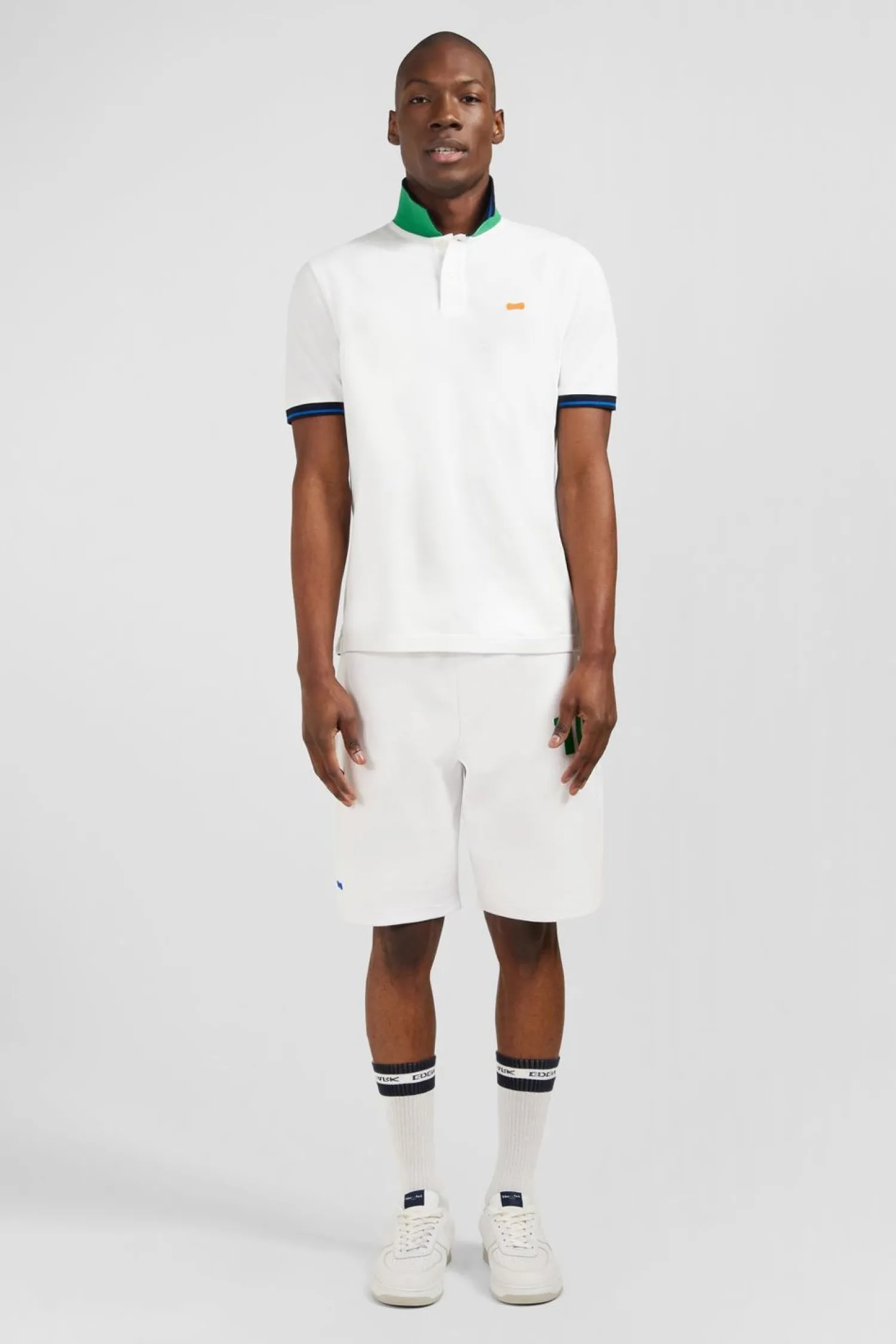 Discount Poo Banc A anche Courte Homme Polos
