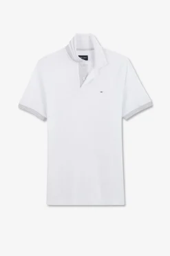 Discount Poo Banc A anche Courte Homme Polos