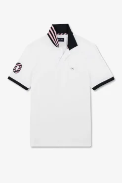 Outlet Poo Banc A anche Courte Nuero 10 Homme Polos