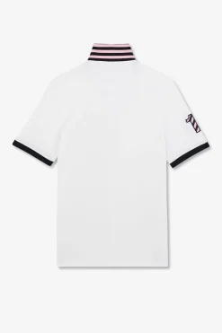 Outlet Poo Banc A anche Courte Nuero 10 Homme Polos