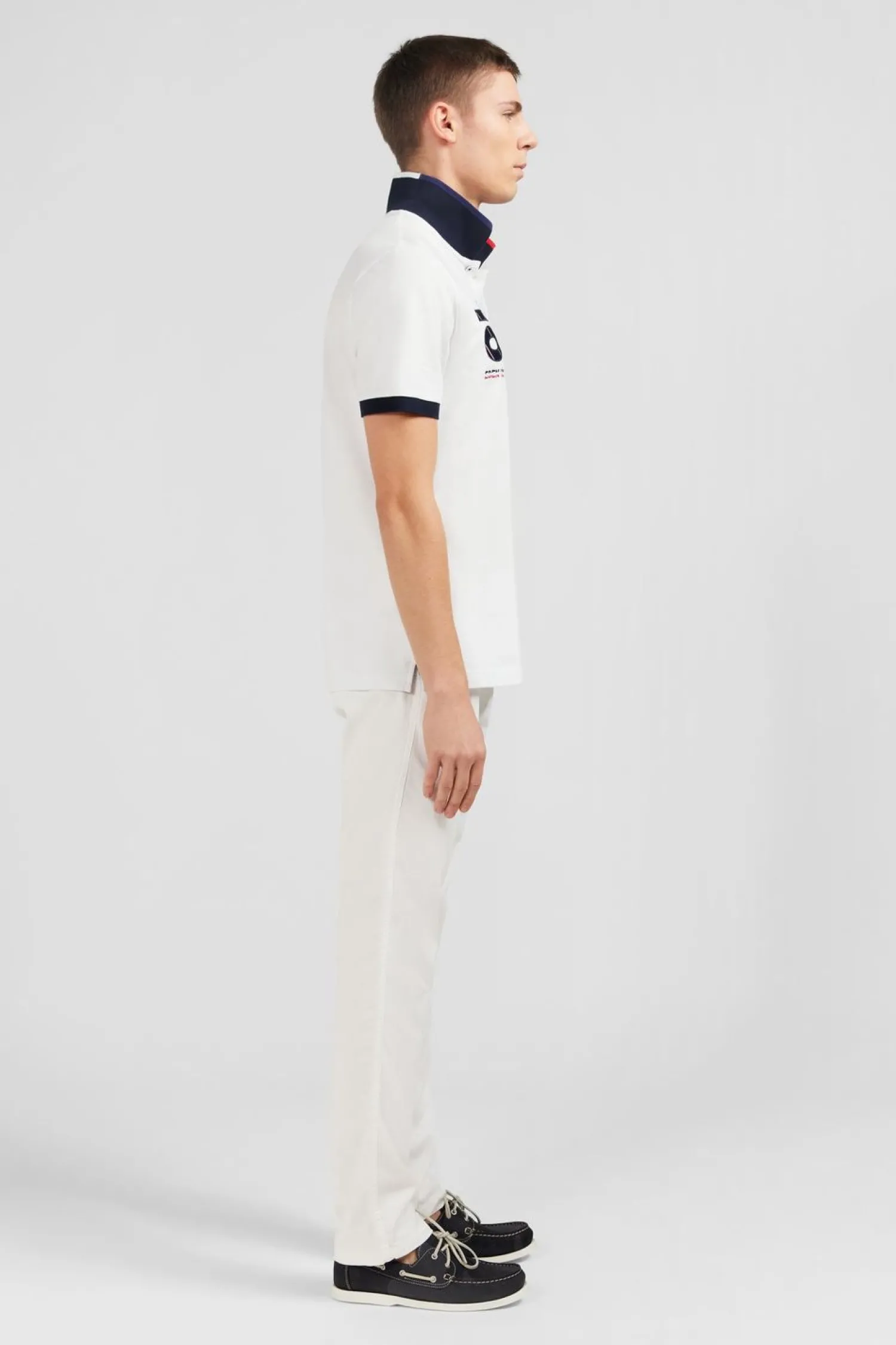 Poo Banc A anche Courte Xv De France Homme Polos