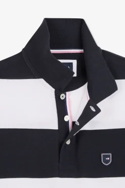Hot Poo Banc A Rayure Homme Polos