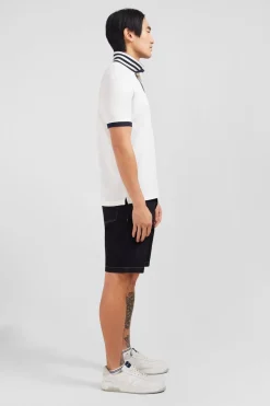 New Poo Banc En Coton Pia Avec Detai Contrate Homme Polos