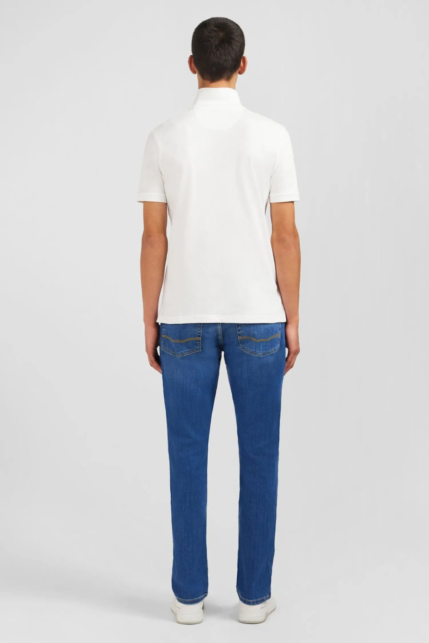 Discount Poo Banc En Coton Pia tretch Homme Polos