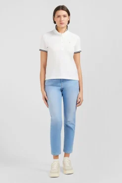 Discount Poo Banc anche Courte En Coton Pia Femme Polos