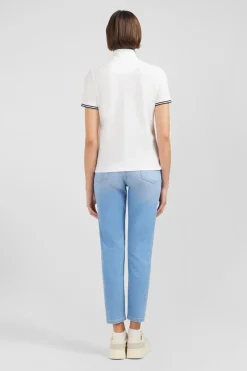 Discount Poo Banc anche Courte En Coton Pia Femme Polos
