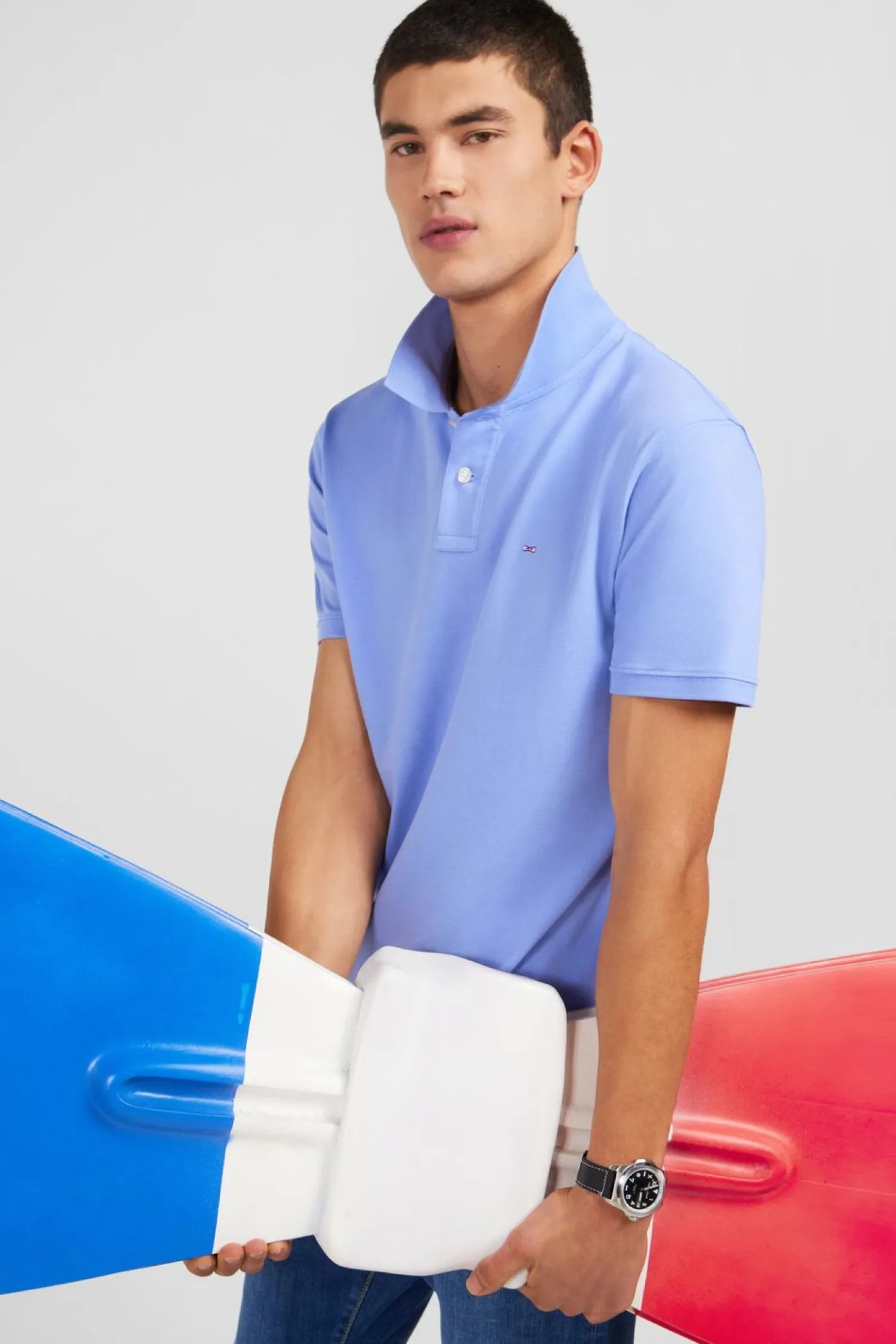 Hot Poo Beu En Coton Pia tretch Homme Polos