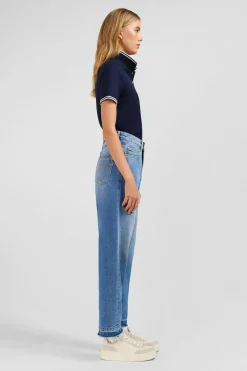 Clearance Poo Beu Fonce anche Courte En Coton Pia Femme Polos