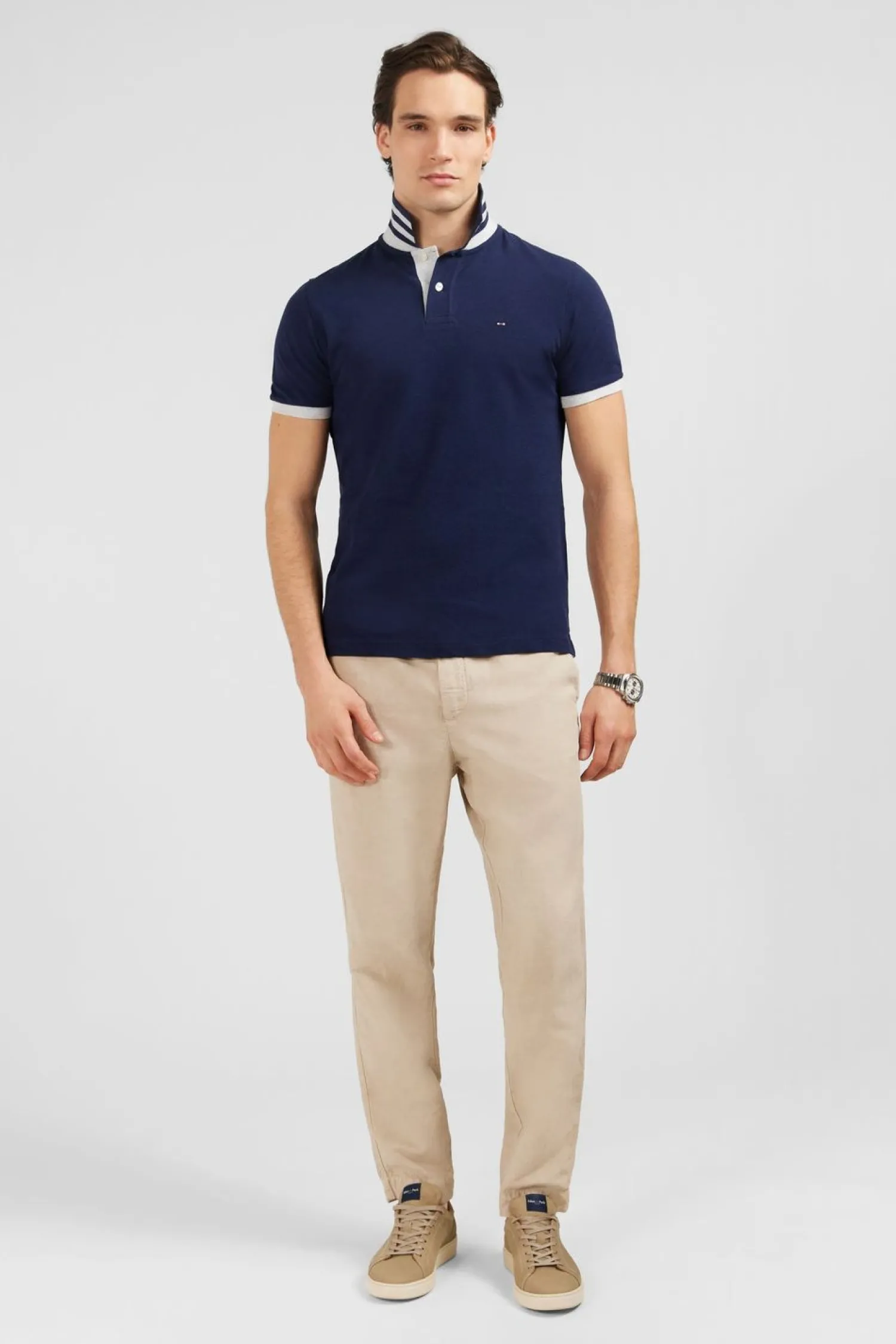 Outlet Poo Beu arine A anche Courte Homme Polos