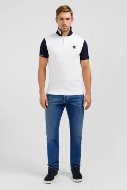 New Poo Coorbock Banc A anche Courte Homme Polos