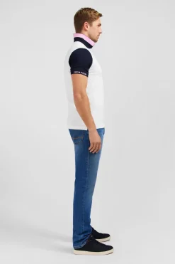 New Poo Coorbock Banc A anche Courte Homme Polos