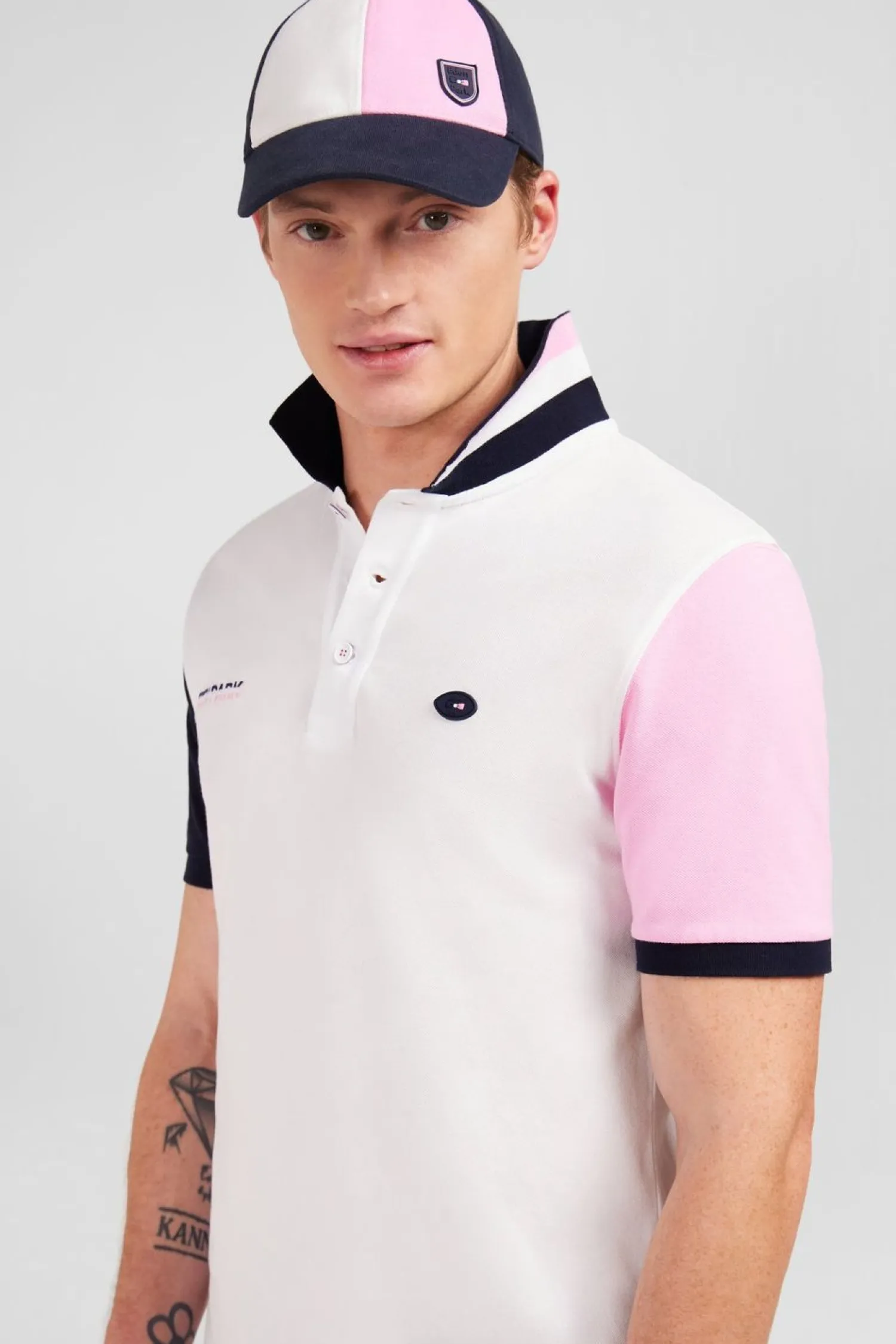 Sale Poo Coorbock Roe En Coton Pique A Broderie Xv De France Homme Polos
