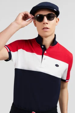 Sale Poo Coorbock Rouge En Coton Pique A Broderie Xv De France Homme Polos