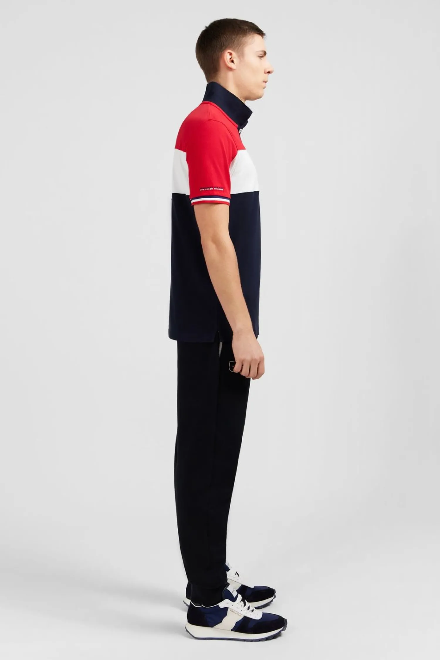 Sale Poo Coorbock Rouge En Coton Pique A Broderie Xv De France Homme Polos
