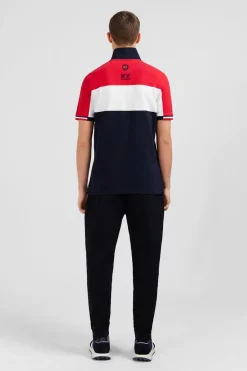 Sale Poo Coorbock Rouge En Coton Pique A Broderie Xv De France Homme Polos