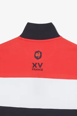 Sale Poo Coorbock Rouge En Coton Pique A Broderie Xv De France Homme Polos