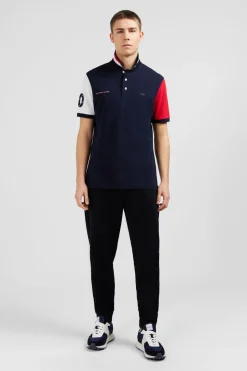 Sale Poo Coorbock Rouge En Coton Pique A Broderie Xv De France Homme Polos