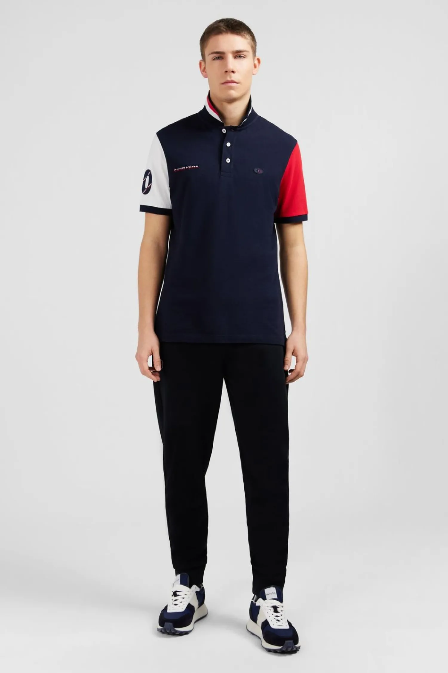 Sale Poo Coorbock Rouge En Coton Pique A Broderie Xv De France Homme Polos