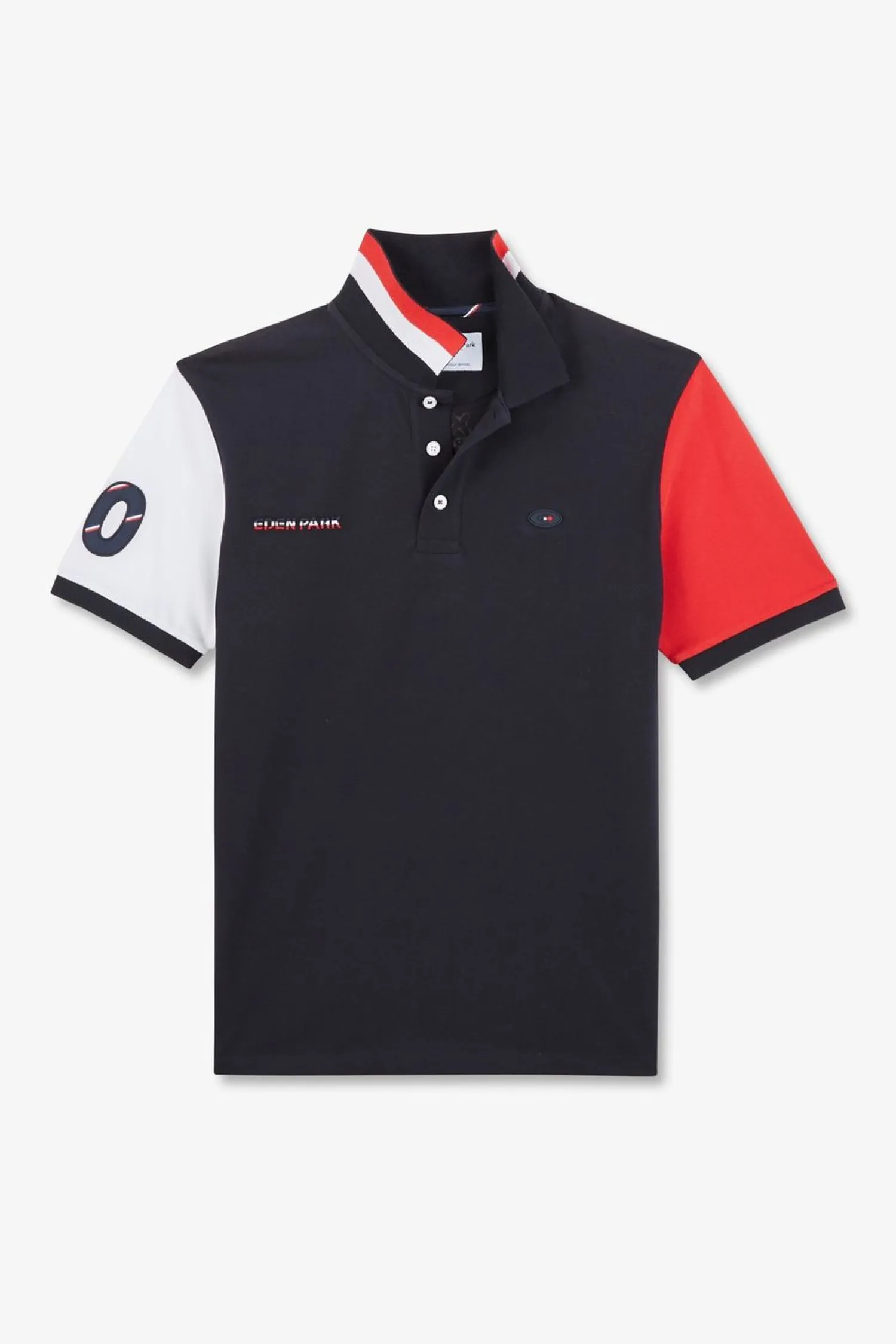 Sale Poo Coorbock Rouge En Coton Pique A Broderie Xv De France Homme Polos