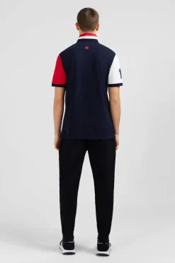 Sale Poo Coorbock Rouge En Coton Pique A Broderie Xv De France Homme Polos