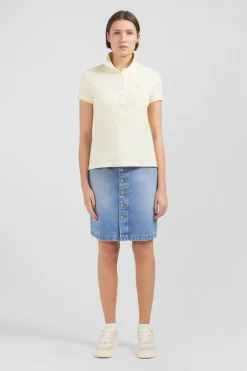 Sale Poo Ecru anche Courte En Coton Pia Femme Polos
