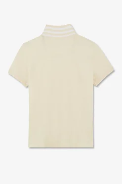 Sale Poo Ecru anche Courte En Coton Pia Femme Polos