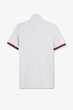 Outlet Poo Gri A Detai Tricoore Homme Polos
