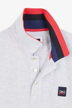 Outlet Poo Gri A Detai Tricoore Homme Polos