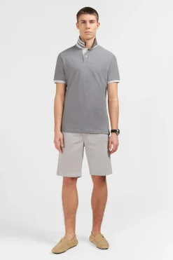 Hot Poo Gri A anche Courte Homme Polos