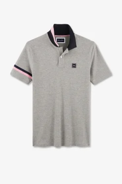 Hot Poo Gri A anche Courte Homme Polos