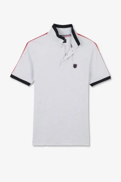 Poo Gri Chine anche Courte Homme Polos