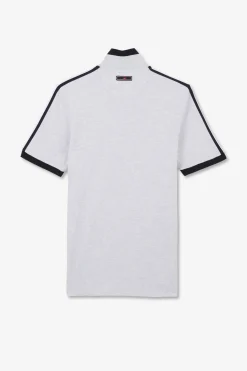 Poo Gri Chine anche Courte Homme Polos