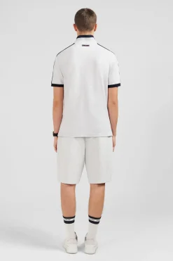 Poo Gri Chine anche Courte Homme Polos