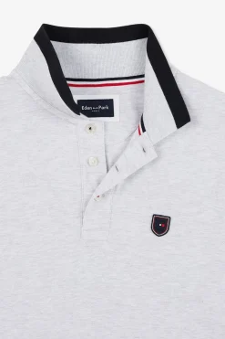 Poo Gri Chine anche Courte Homme Polos