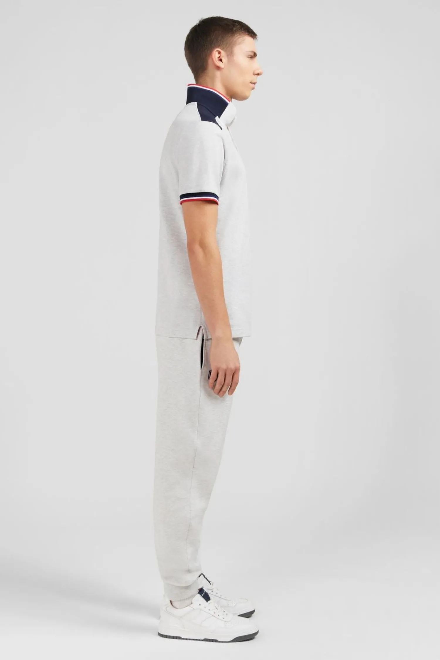 Poo Gri Coorbock anche Courte Homme Polos