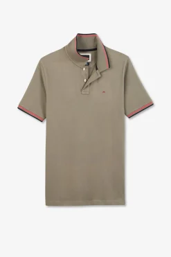 Outlet Poo Kaki En Coton Pia Homme Polos