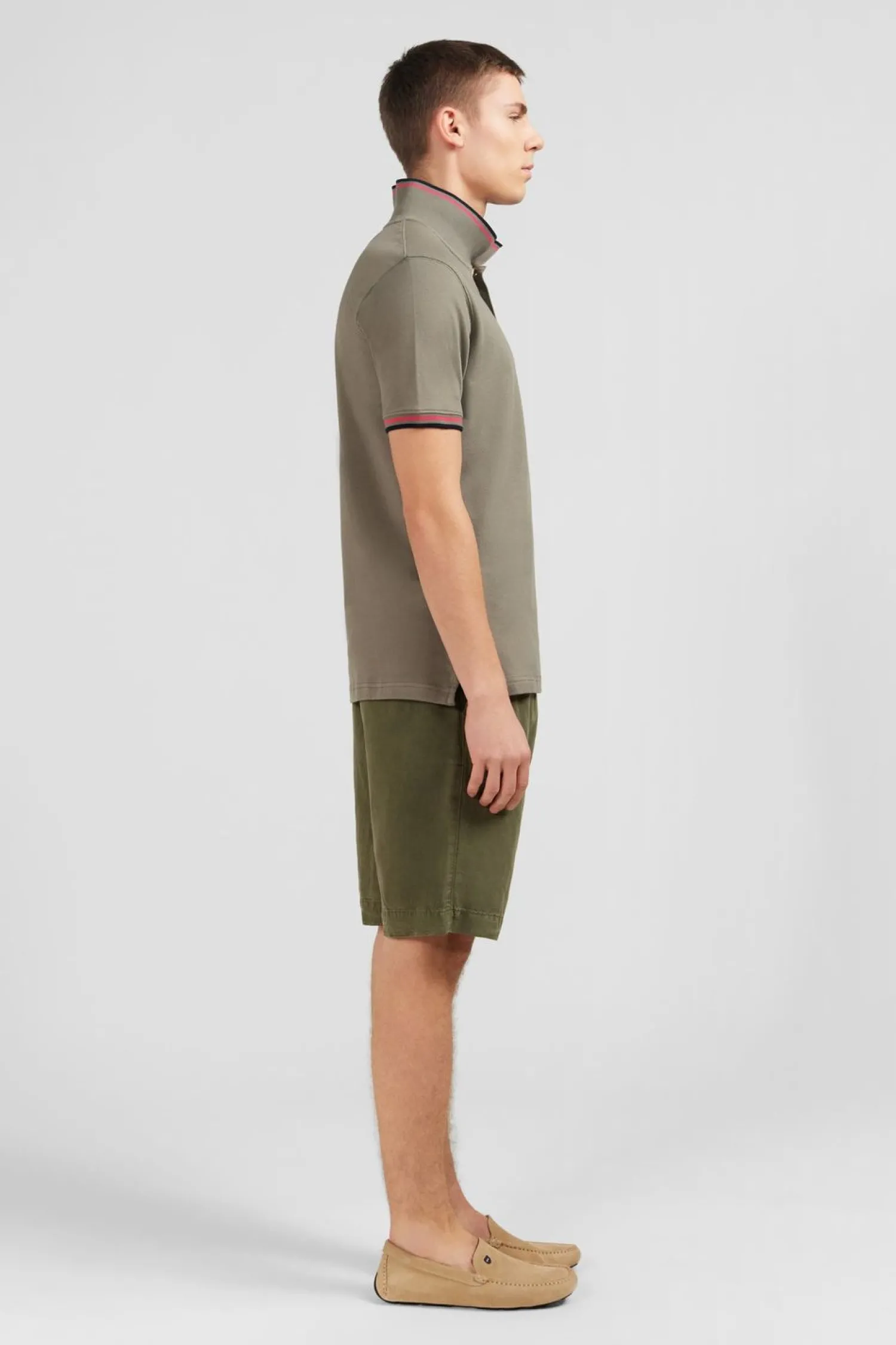 Outlet Poo Kaki En Coton Pia Homme Polos
