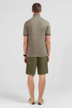 Outlet Poo Kaki En Coton Pia Homme Polos