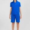Discount Polo Manches Courtes Bleu En Pique Coton Enfant Enfant