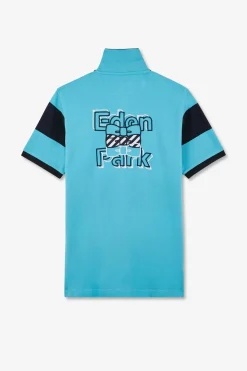 Best Poo anche Courte Cerce Turquoie En Pique Coton Homme Polos